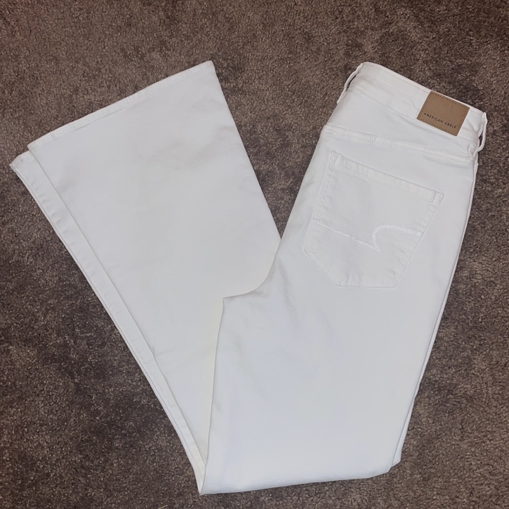NWOT white flare jeans